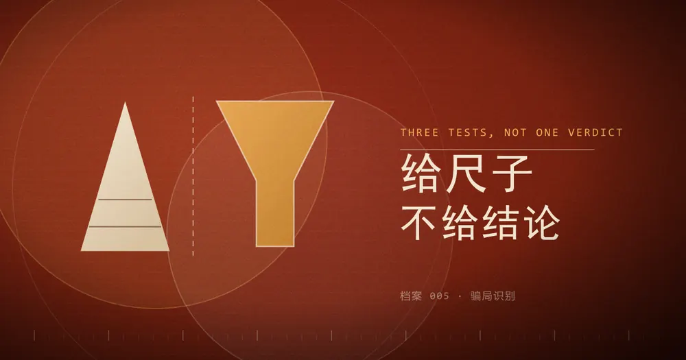左边是一个分层的三角形，右边是一个漏斗形状，中间用虚线隔开